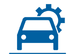 Icon Auto und Zahnrad