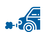 Icon Auto mit rauchendem Auspuff